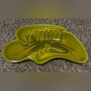 Vintage Antique Mid Century Modern Ceramic California Ashtray 11.5” X 7.5”